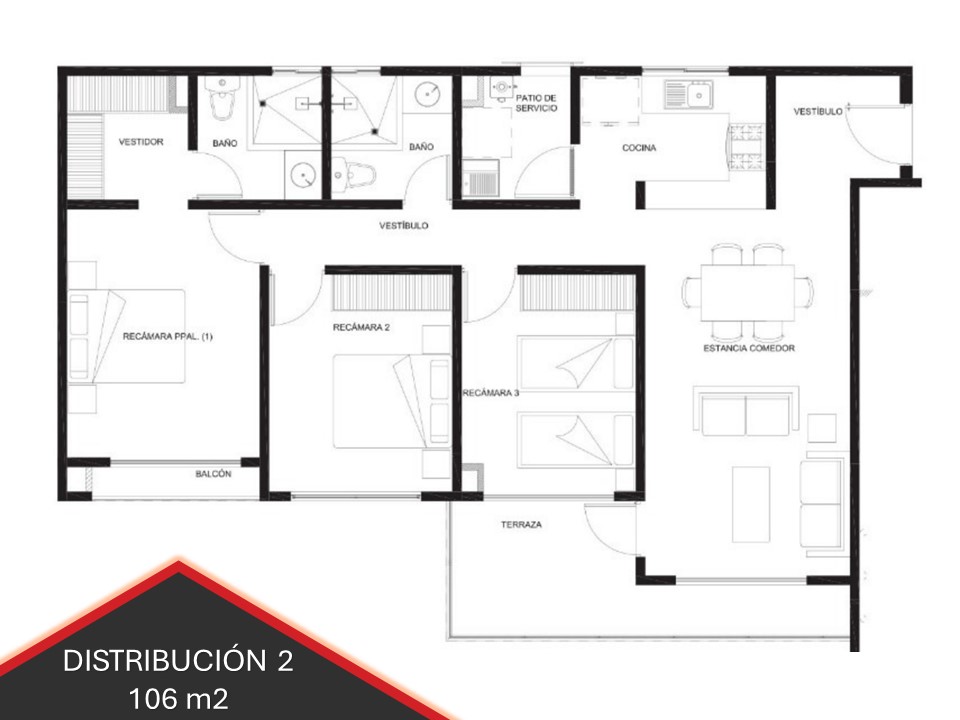 plano distribucion 2 americas v